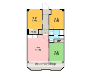 ウインズ大岡【3階】の間取り