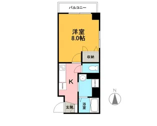 アビターレ平町【6階】の間取り