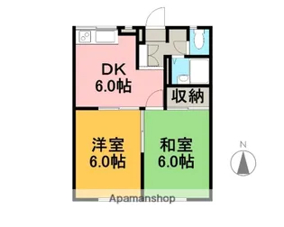 エステートピアパストラル【1階】の間取り