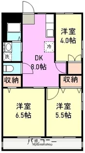 須田マンション【2階】の間取り