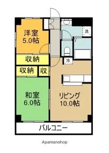 ルインズワタナベ【2階】の間取り