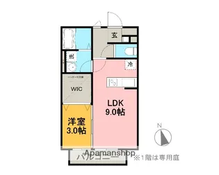ソレイユ大諏訪【2階】の間取り