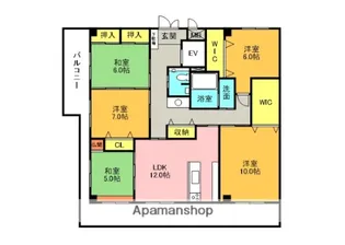 バンテアン【3階】の間取り