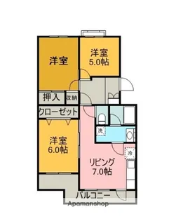 サンライフ75【102号室】の間取り
