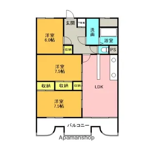 サンライフ71【203号室】の間取り