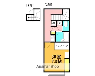 1Kの間取り画像