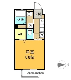 ソレジオ西沢田【1階】の間取り