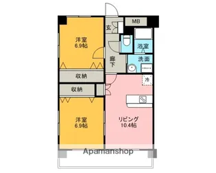 TNマンションⅤ【201号室】の間取り