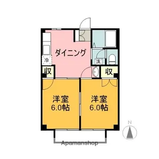 ニューシティ平松【2階】の間取り