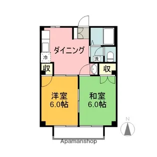 ニューシティ平松【1階】の間取り