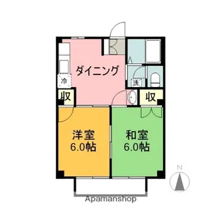 ニューシティ平松【1階】の間取り