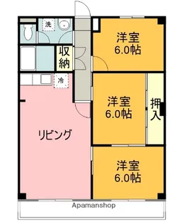 ニューマリッチ美貴【3階】の間取り