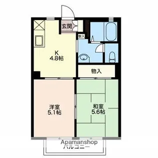 メゾンエイト【2階】の間取り