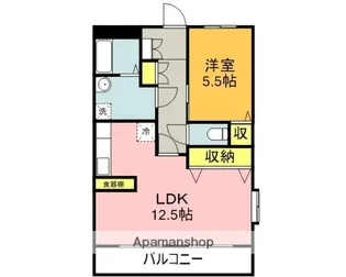 レアールマンションセレッソC棟【2階】の間取り