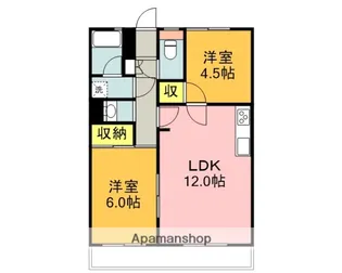 MONTRAY大岡【1階】の間取り