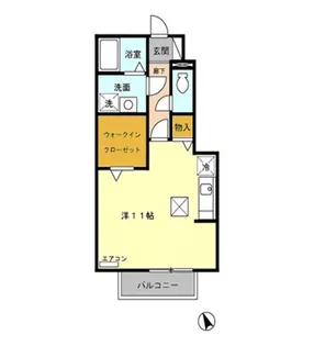 ローズコート上耕地【1階】の間取り