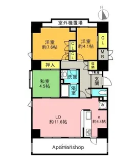 メゾン沼津高沢【3階】の間取り