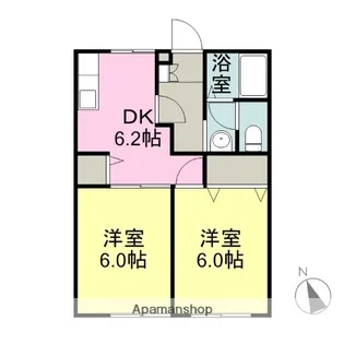 レジデンス草薙【2階】の間取り