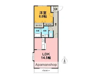 アットスマイルA【1階】の間取り