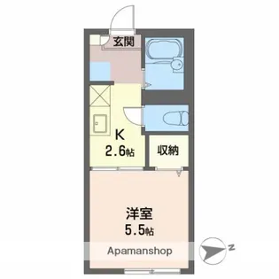 フレグランス山王台【1階】の間取り