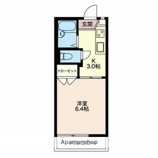 フレグランス恵【2階】の間取り