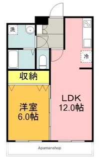 ヴィガラスM【1階】の間取り