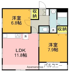 メゾンコリーヌ【3階】の間取り