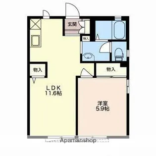 スバルハイツ【103号室】の間取り