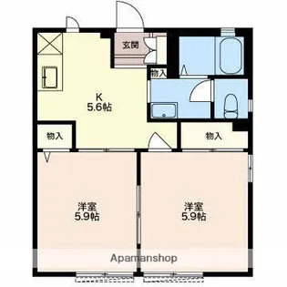 スバルハイツ【1階】の間取り