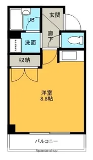 ルーム1平町【4階】の間取り