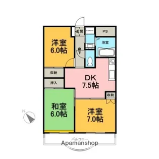 コーストビラ牛臥【2階】の間取り