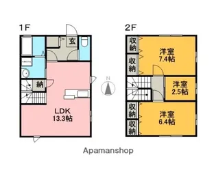 静岡県沼津市大塚【一戸建】の間取り