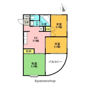 メゾン・ド・カンス【2階】の間取り