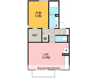 メゾンクレール【1階】の間取り