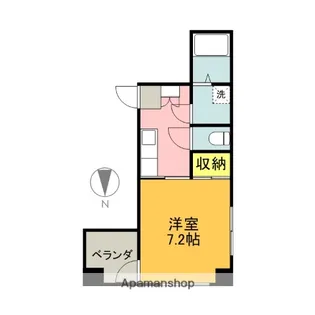 クレアトゥール松乃【4階】の間取り