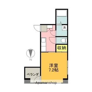 クレアトゥール松乃【4階】の間取り