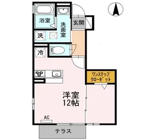 プリムローズⅡ【105号室】の間取り