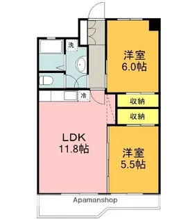 ジフォソフィーラ【4階】の間取り