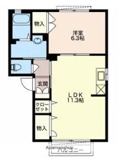サンモール MAI A棟【202号室】の間取り