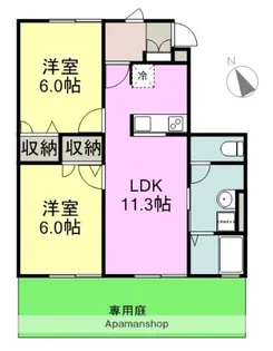 グランドヴィラージュ【1階】の間取り