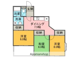 ソレーユ21【3階】の間取り
