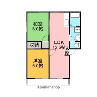 ルミネサカキ【1階】の間取り