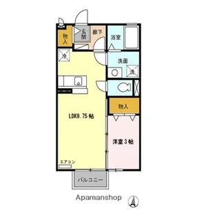 サンコート静浦A棟【2階】の間取り