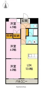 セードルせせらぎ【3階】の間取り