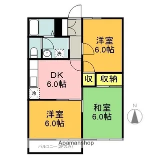 コーポ松沢【101号室】の間取り