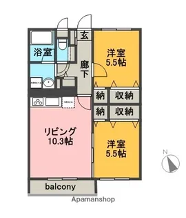 メゾン プランドール【3階】の間取り