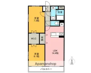 クレール錦町【4階】の間取り