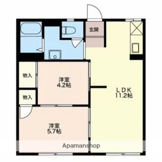 フォーブルタカギⅡ【1階】の間取り