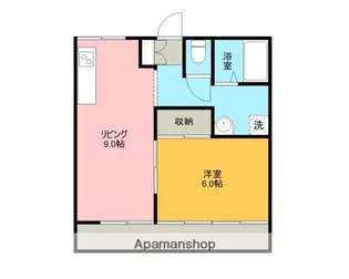 アビタシオンカラマズー志むら【1階】の間取り