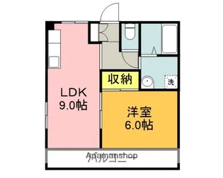 アビタシオンカラマズー志むら【1階】の間取り